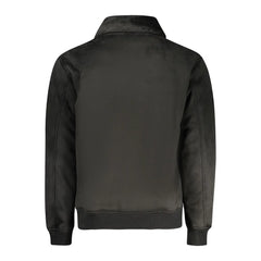 Guess Jeans Nero Poliuretano Men Jacket