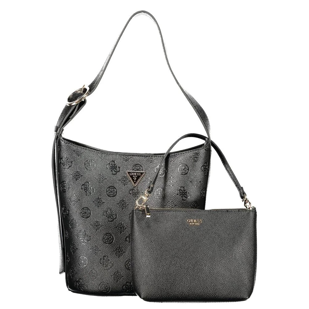 Guess Jeans ’Nero Poliuretano Woman Bucket Bag’