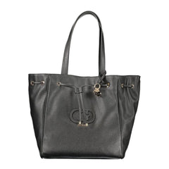 Guess Jeans Nero Poliuretano Women Handbag