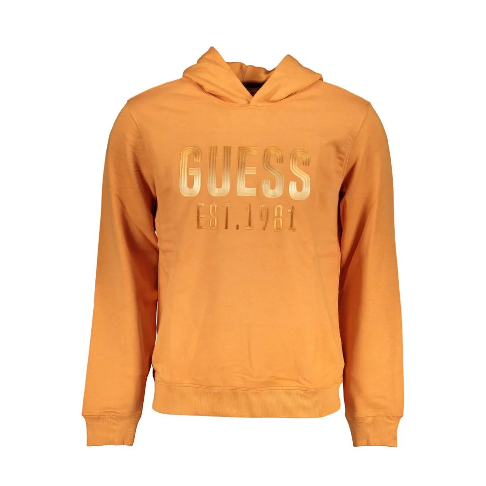 Guess Jeans Orange Cotton Men Sweater - Sweatshirts