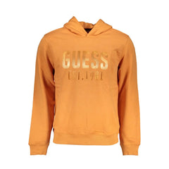 Guess Jeans Orange Cotton Men Sweater - Sweatshirts