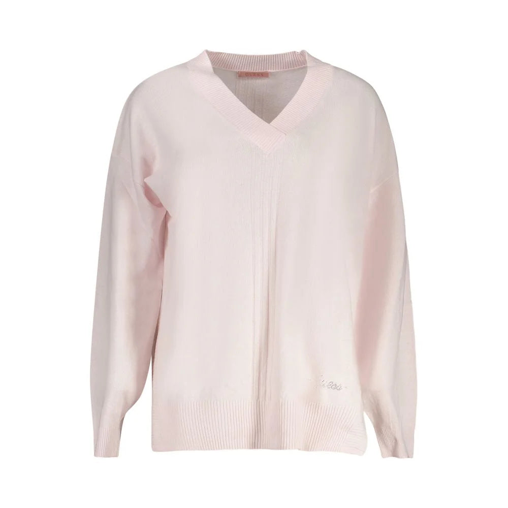 Guess Jeans Pink Acrylic Women Sweater - Sweaters
