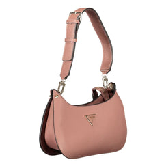 Guess Jeans Pink Polyethylene Handbag - Half-Moon Bags