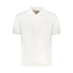 Guess Jeans White Cotton Men Polo Shirt - M