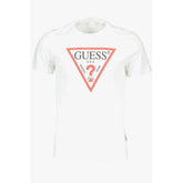 Guess Jeans White Cotton Men T-Shirt - XXL - T-Shirts
