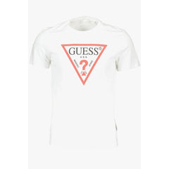 Guess Jeans White Cotton Men T-Shirt - XXL - T-Shirts