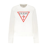 Guess Jeans White Cotton Women Sweater - Sweatshirts