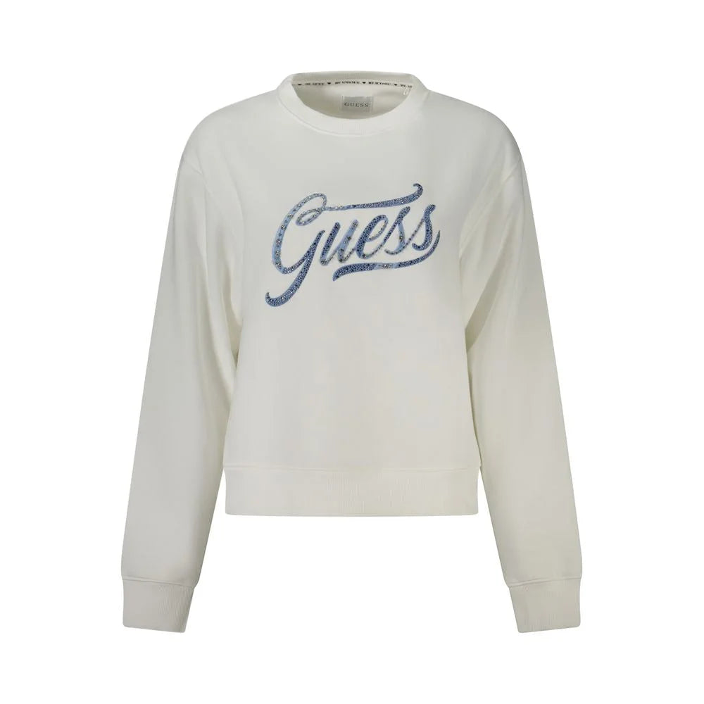 Guess Jeans White Cotton Women Sweater - XS