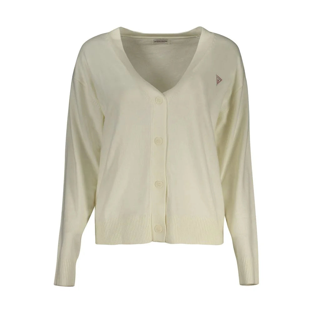 Guess Jeans White Polyester Sweater - Cardigans
