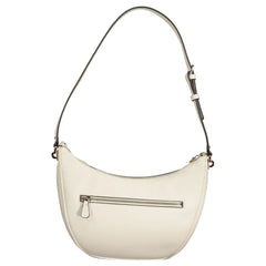 Guess Jeans White Polyethylene Women Handbag - Half-Moon Bags