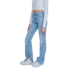 Guess Light Blue Cotton Mom Jean - W33