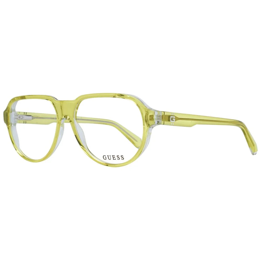 Guess Yellow Men Glasses Frame - Eyeglasses
