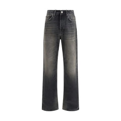 Haikure Black Cotton Relaxed Fit Jeans