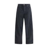 Haikure Black Cotton Straight-Leg Jeans