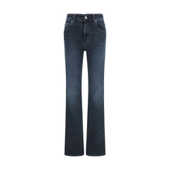 Haikure Blue Cotton Flared Jeans