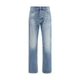 Haikure Blue Cotton Straight-Leg Jeans