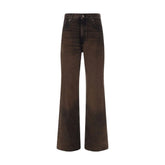 Haikure Brown Cotton Relaxed Fit Jeans - 27