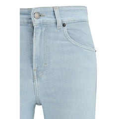 Haikure Light Blue Cotton Flared Jeans