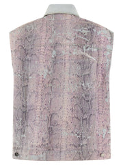 Haikure Multicolor Polyester Sleeveless Jacket - XS