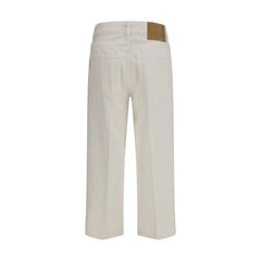 Haikure White Cotton Relaxed Fit Jeans - W29