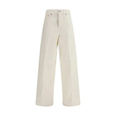 Haikure White Cotton Straight-Leg Jeans