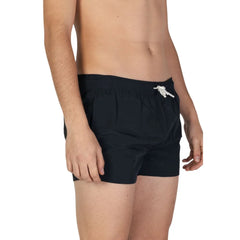 Hamaki-Ho Black Polyester Swim Short - Swim Boxers