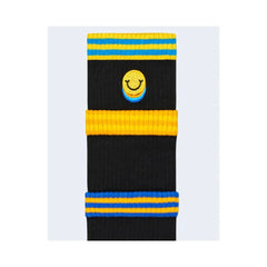 Happy Socks Black Cotton Sock - 36-40