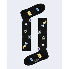 Happy Socks Black Cotton Sock - 36-40