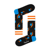 Happy Socks Black Cotton Sock - 36-40