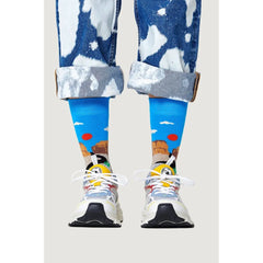 Happy Socks Blue Cotton Sock - 36-40