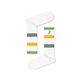 Happy Socks White Cotton Sock - 36-40