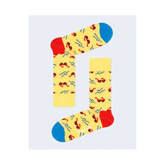 Happy Socks Yellow Cotton Sock - 36-40