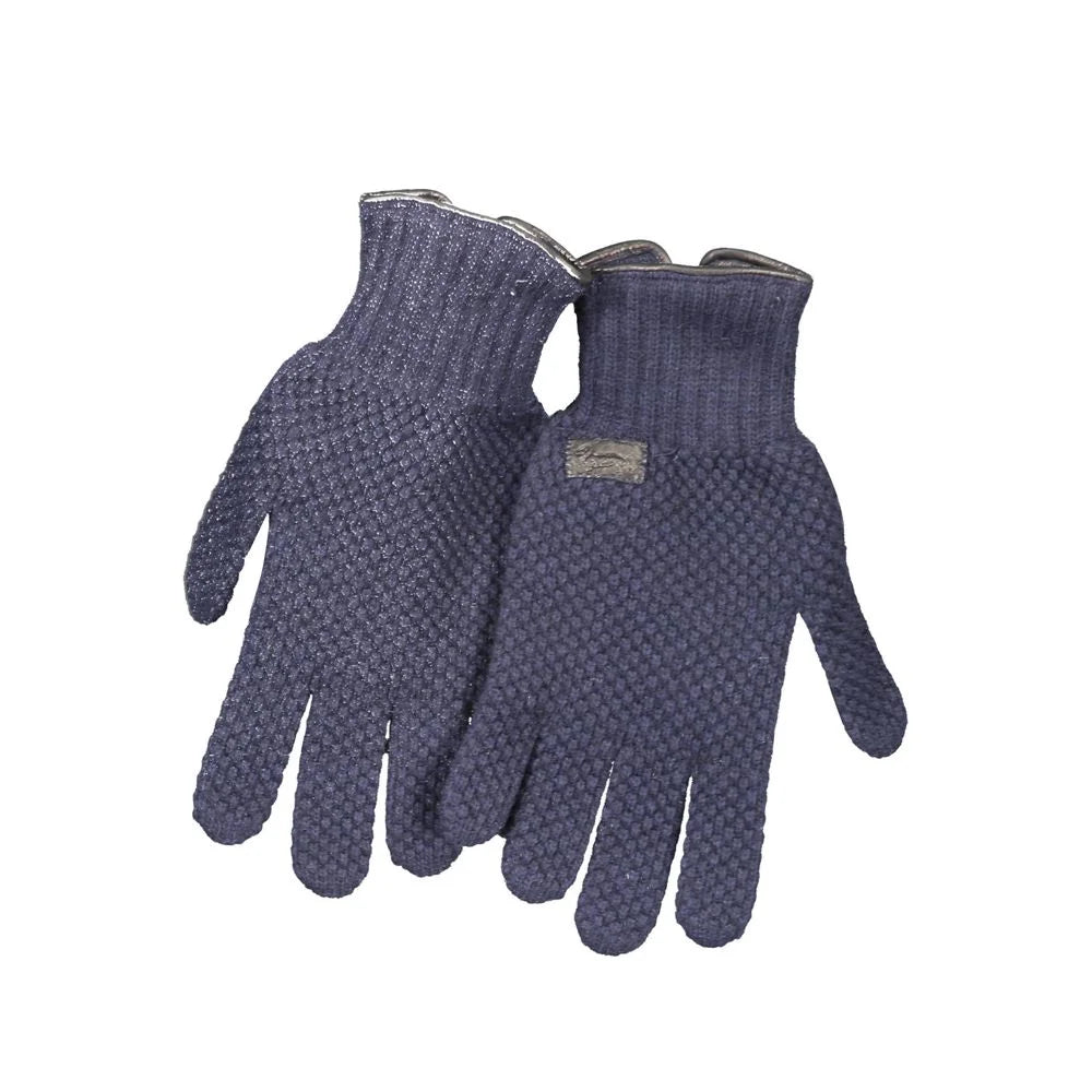 Harmont & Blaine Blue Wool Glove - Gloves & Mittens