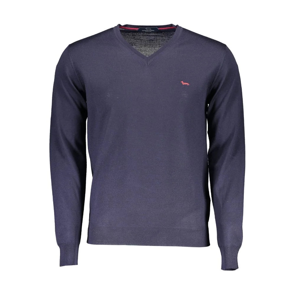 Harmont & Blaine Blue Wool Men Sweater - Sweaters