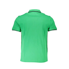 Harmont & Blaine Chic Green Cotton Polo with Contrast Detailing - S - Polos