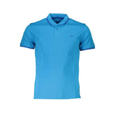 Harmont & Blaine Light Blue Cotton Men Polo Shirt - Polos