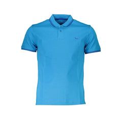 Harmont & Blaine Light Blue Cotton Men Polo Shirt - Polos