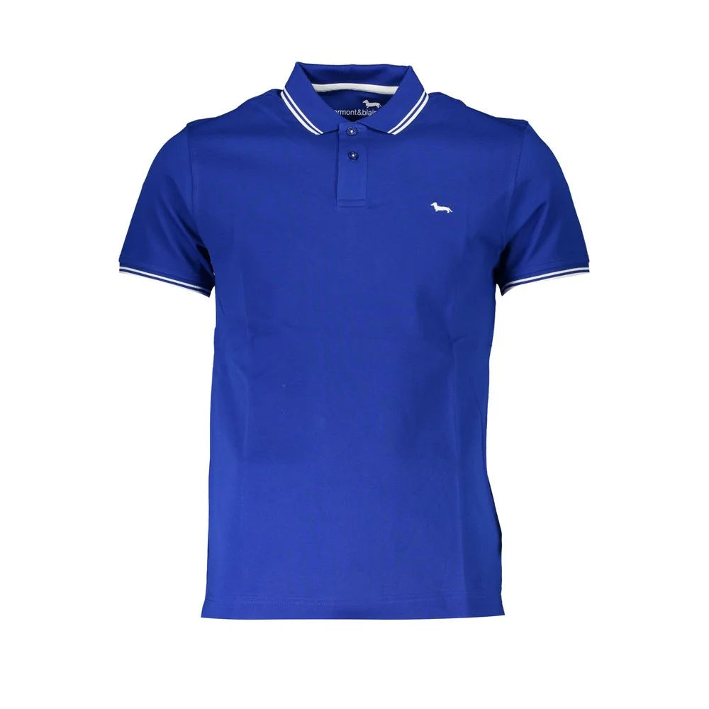 Harmont & Blaine Sleek Short Sleeved Contrast Polo - Polos