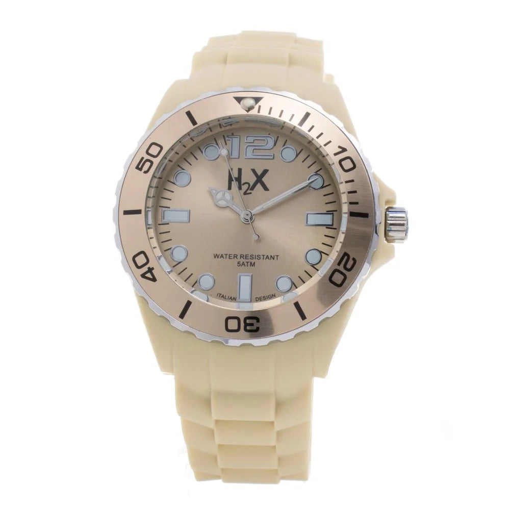 Haurex Cream Rubber Watch