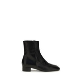 Herbert Levine Black Calf Leather Bos Taurus Ankle Boots