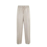 Herno Beige Acetate Casual Pants - 42