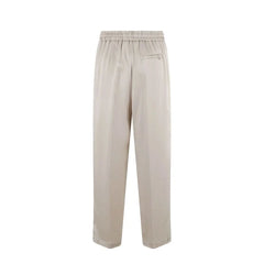 Herno Beige Acetate Casual Pants - 42