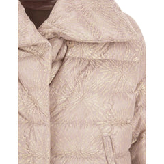 Herno Beige Metallic Fibre Clothing - 44
