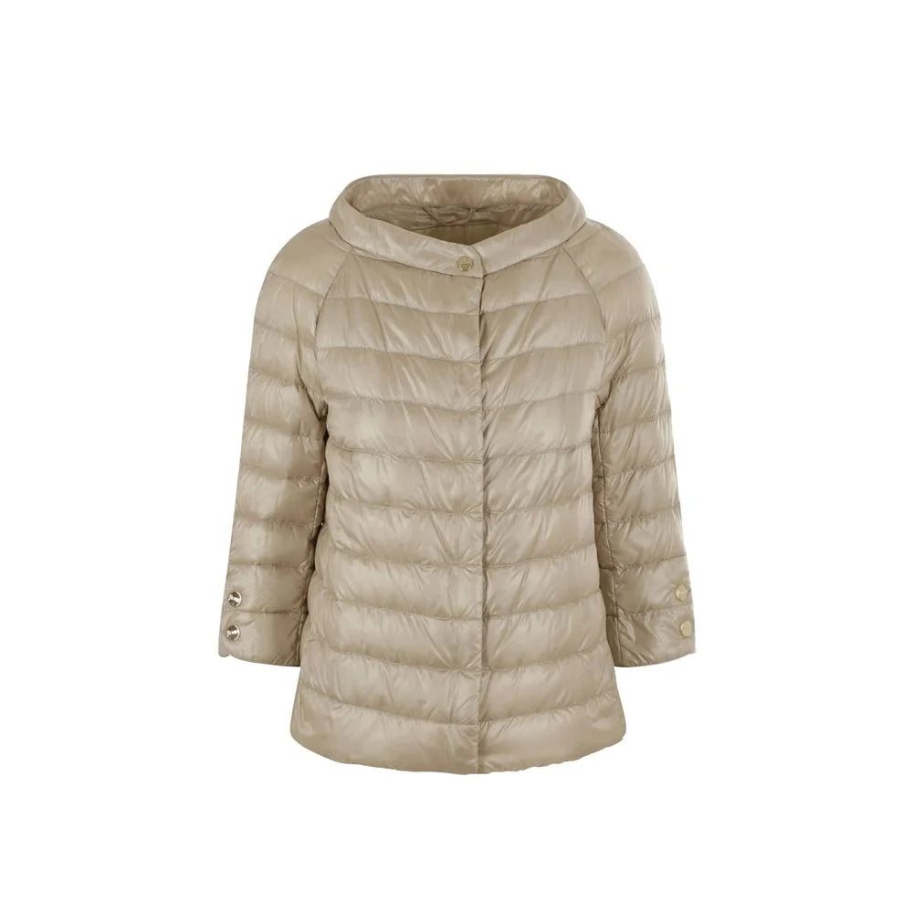 Herno Beige Polyamide Full-Length Jacket - 50