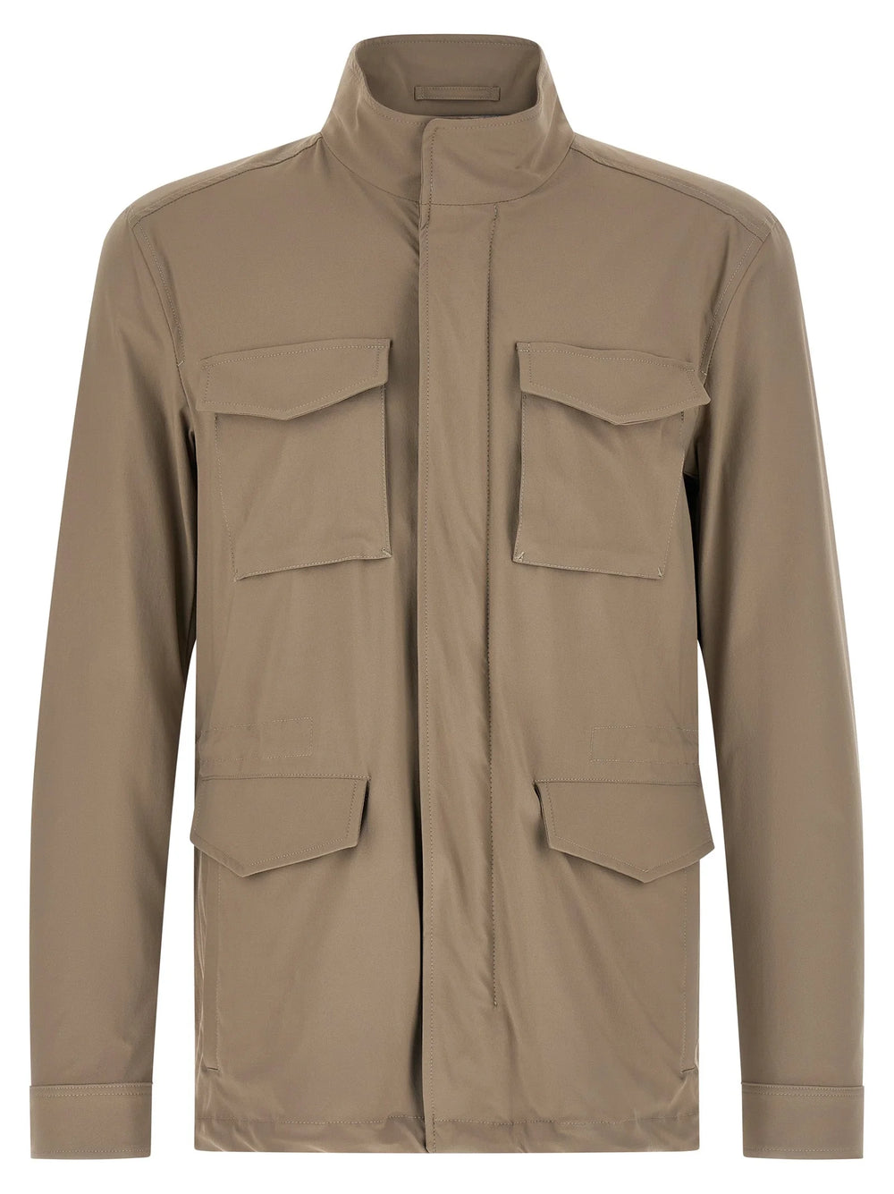 Herno Beige Polyamide Full-Length Jacket