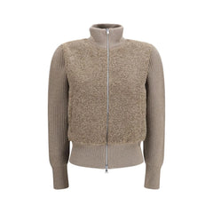 Herno Beige Wool Oves Aries Cardigan