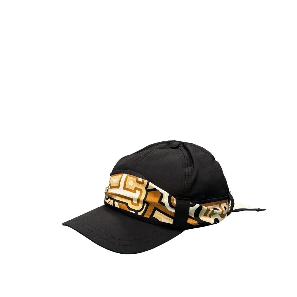 Herno Black Cotton Cap (Baseball Hat) - UNI