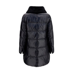 Herno Black Goose Down Full-Length Jacket