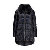 Herno Black Goose Down Full-Length Jacket