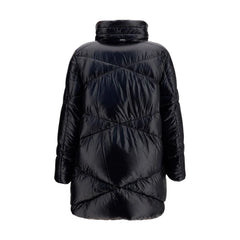 Herno Black Goose Down Full-Length Jacket